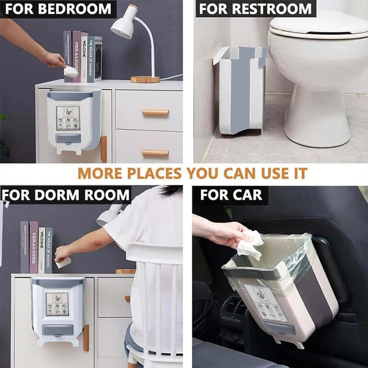 wall mounted trash can
