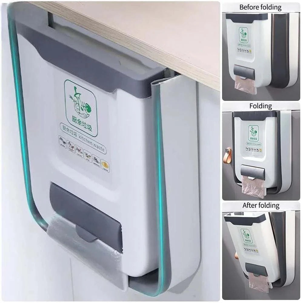 wall mounted trash can
